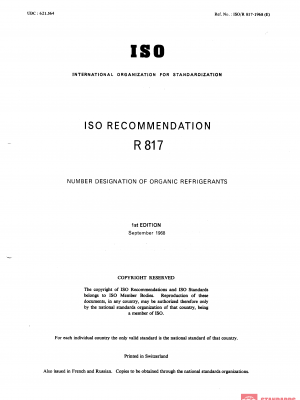ISO/R 817:1968 PDF