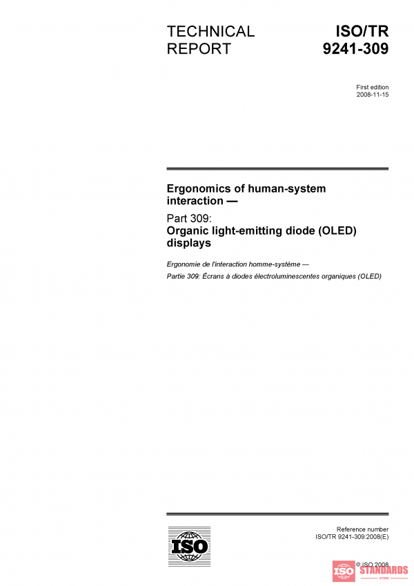 ISO/TR 9241-309:2008 PDF