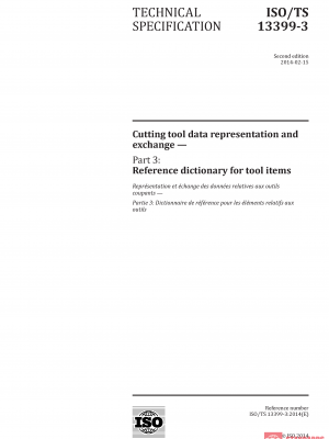 ISO/TS 13399-3:2014 PDF