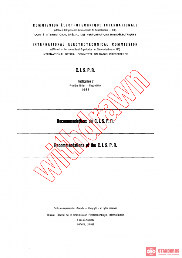 CISPR 7:1966 PDF
