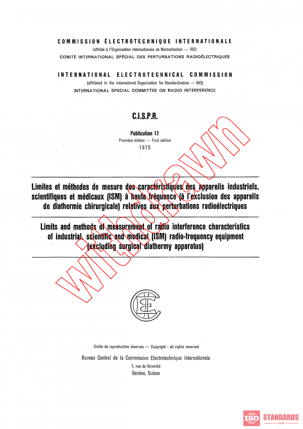 CISPR 11:1975 PDF