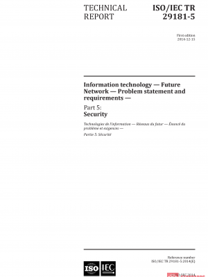 ISO/IEC TR 29181-5:2014 PDF
