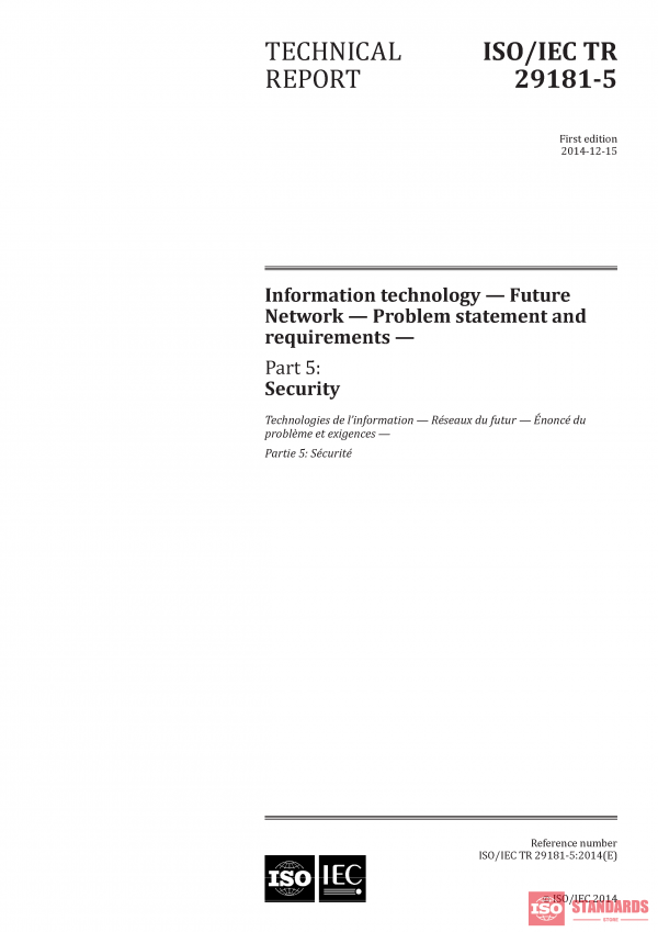 ISO/IEC TR 29181-5:2014 PDF