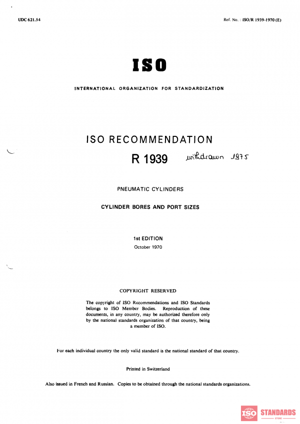 ISO/R 1939:1970 PDF