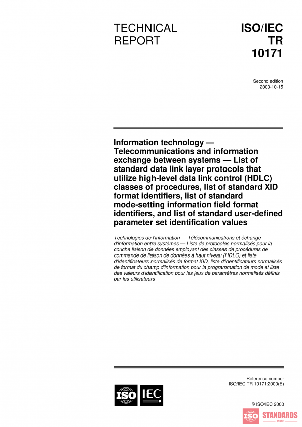 ISO/IEC TR 10171:2000 PDF