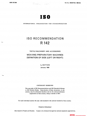 ISO/R 142:1960 PDF