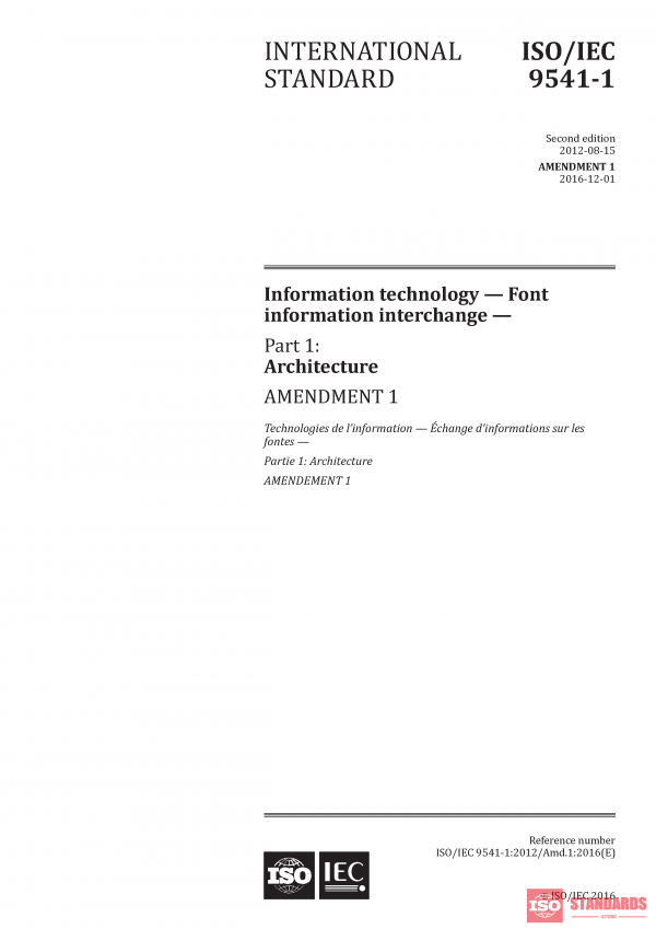 ISO/IEC 9541-1:2012/AMD1:2016 PDF