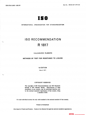 ISO/R 1817:1971 PDF