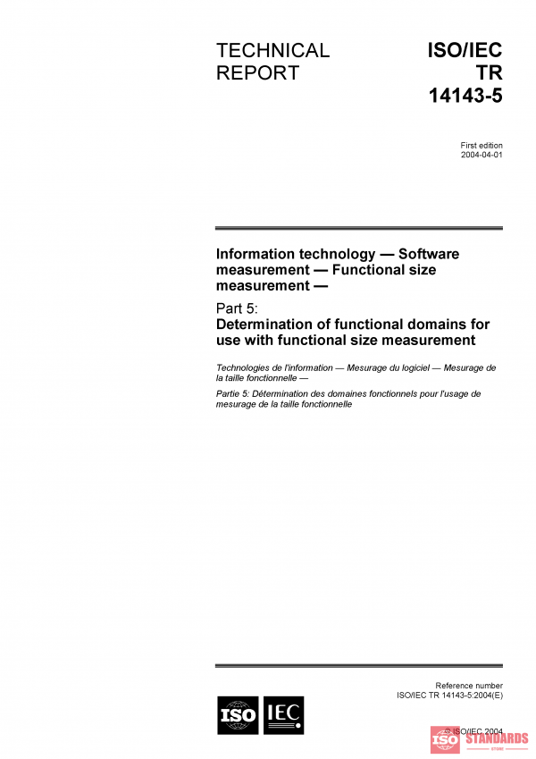 ISO/IEC TR 14143-5:2004 PDF