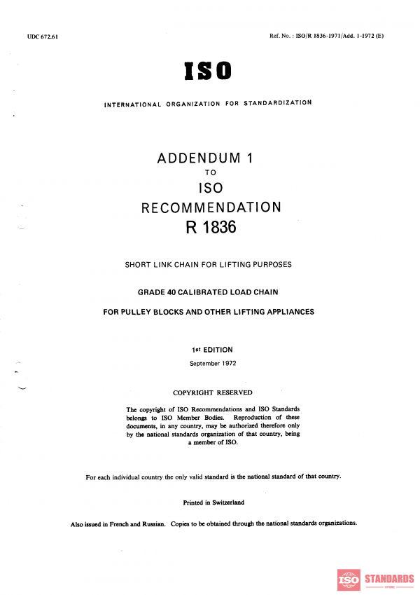 ISO/R 1836:1971/Add 1 PDF