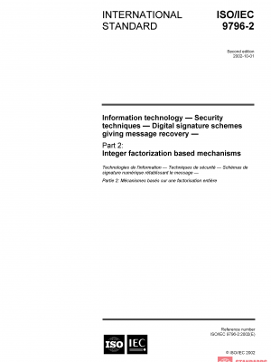 ISO/IEC 9796-2:2002 PDF
