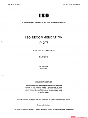 ISO/R 707:1968 PDF
