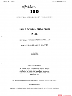 ISO/R 989:1969 PDF