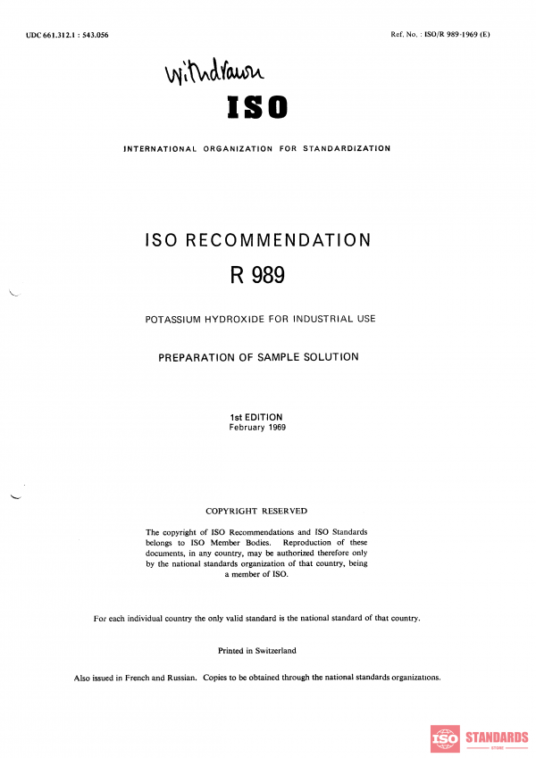 ISO/R 989:1969 PDF