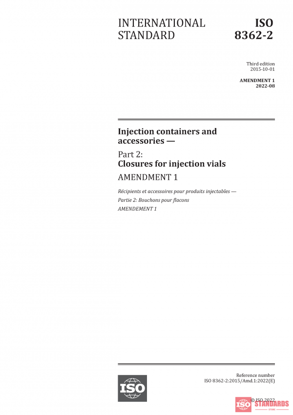 ISO 8362-2:2015/Amd 1:2022 PDF