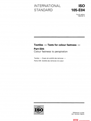 ISO 105-E04:1994 PDF