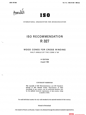 ISO/R 327:1963 PDF