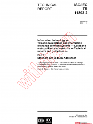 ISO/IEC TR 11802-2:2005 PDF
