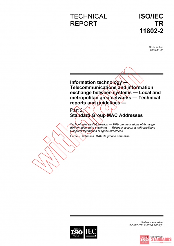 ISO/IEC TR 11802-2:2005 PDF