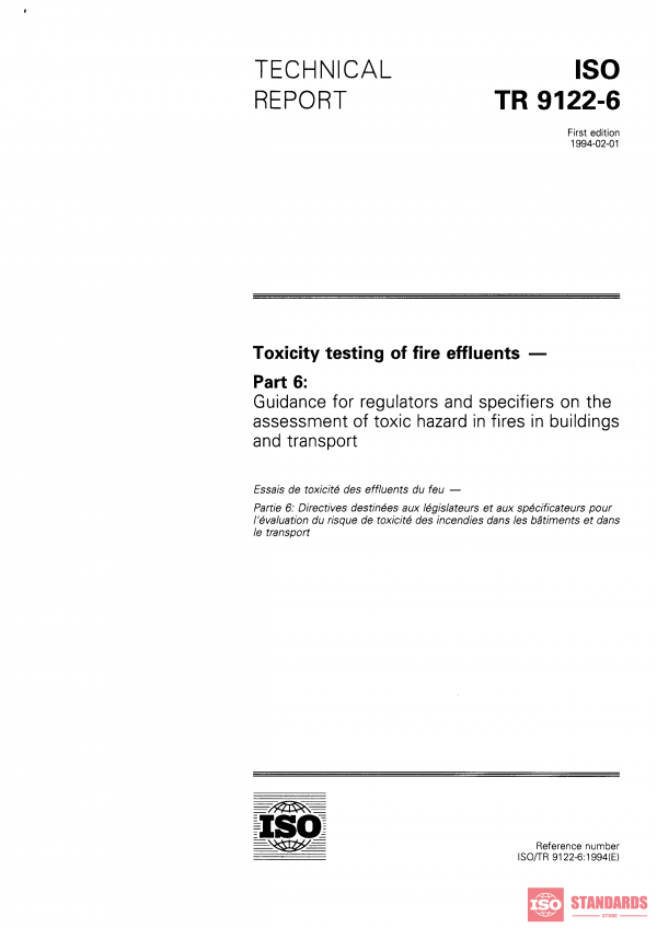 ISO/TR 9122-6:1994 PDF