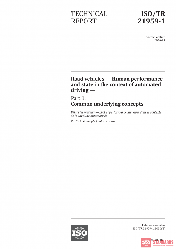 ISO/TR 21959-1:2020 PDF