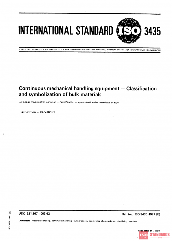 ISO 3435:1977 PDF
