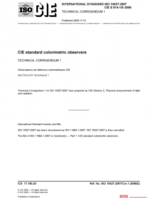 ISO 10527:2007/Cor 1:2008 PDF