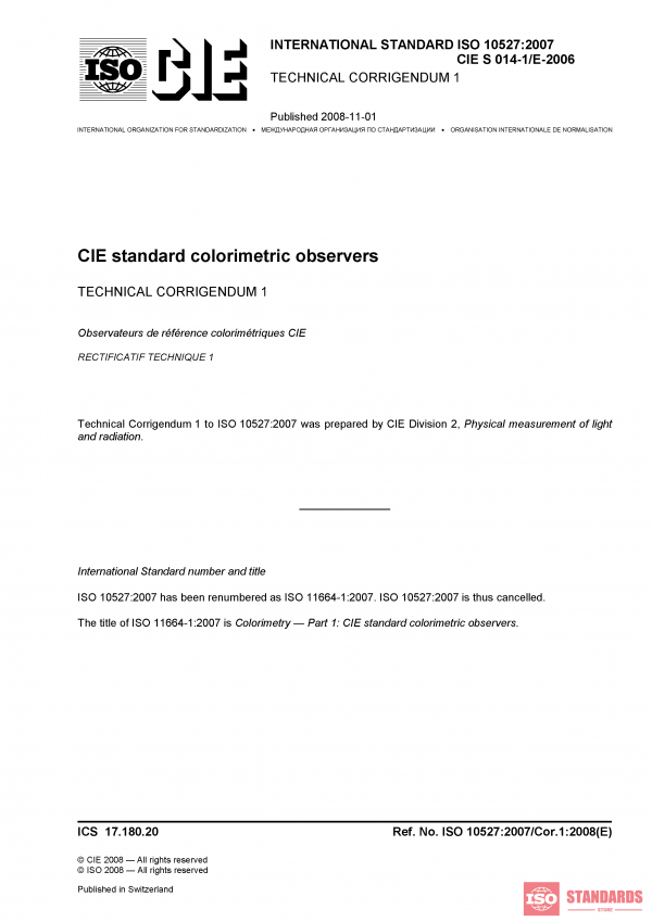 ISO 10527:2007/Cor 1:2008 PDF