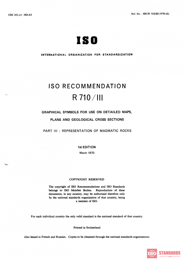 ISO/R 710-3:1970 PDF