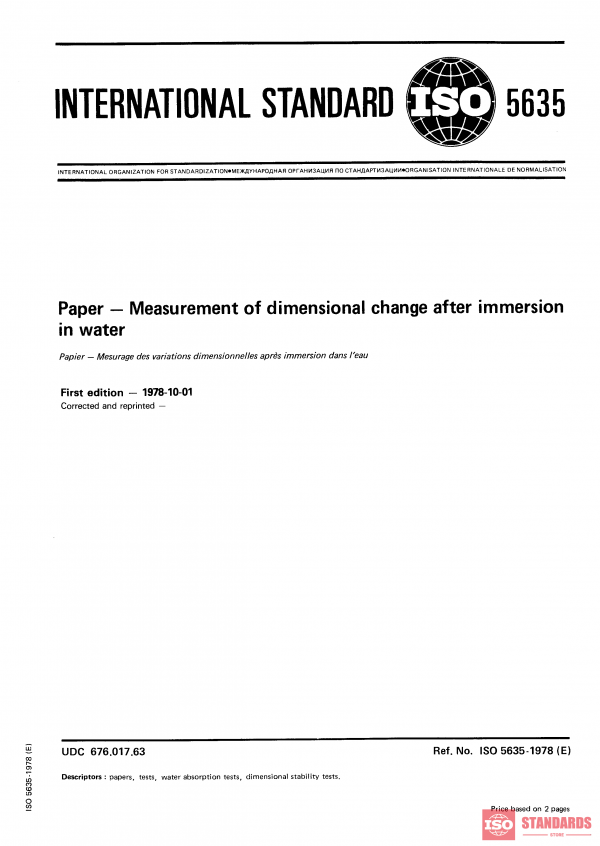 ISO 5635:1978 PDF
