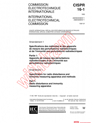 CISPR 16-1:1993/AMD1:1997 PDF