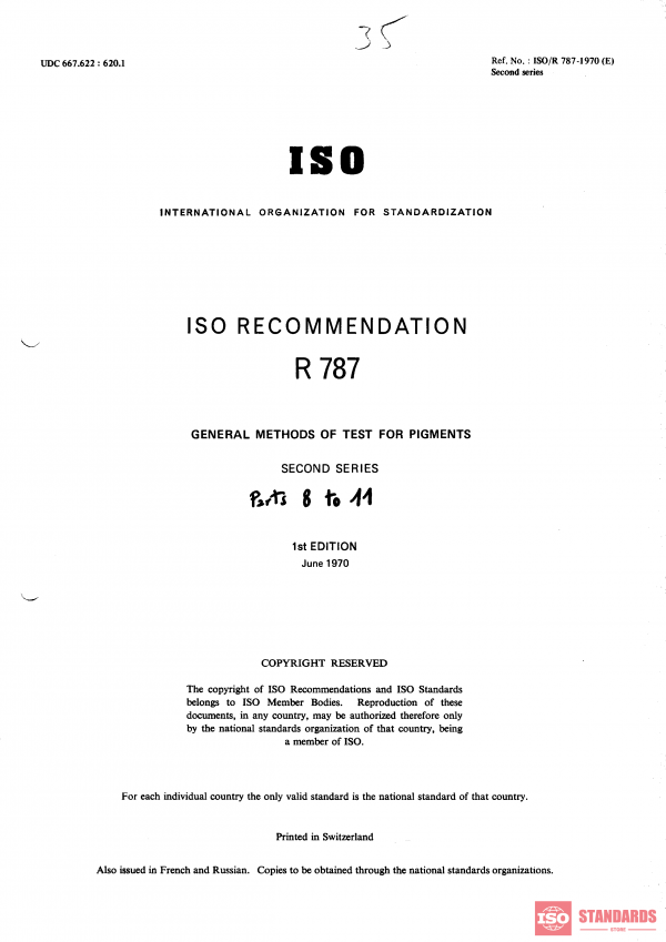 ISO/R 787:1970 PDF
