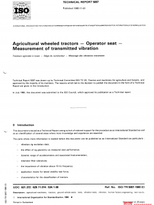 ISO/TR 5007:1980 PDF