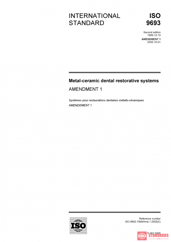 ISO 9693:1999/Amd 1:2005 PDF