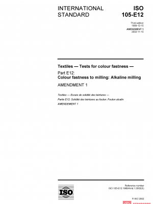 ISO 105-E12:1989/Amd 1:2002 PDF