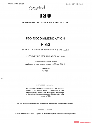 ISO/R 793:1968 PDF