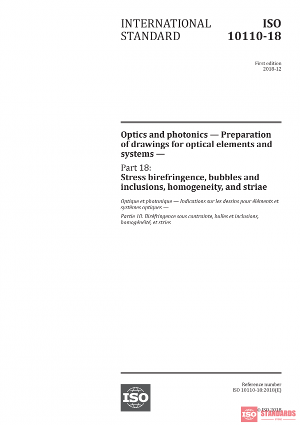 ISO 10110-18:2018 PDF