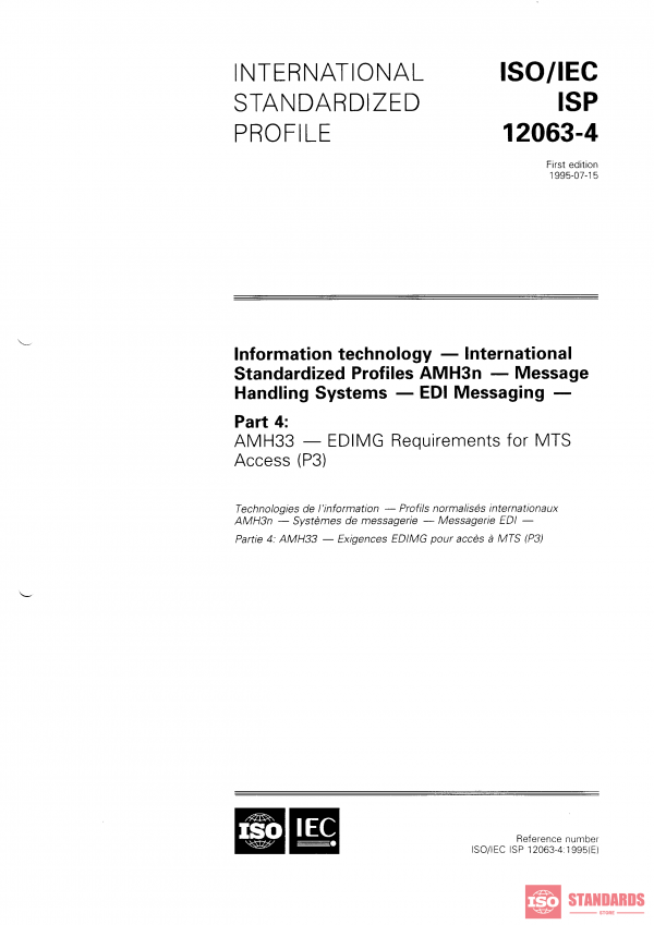 ISO/IEC ISP 12063-4:1995 PDF