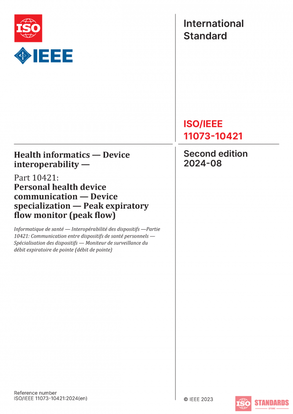 ISO/IEEE 11073-10421:2024 PDF