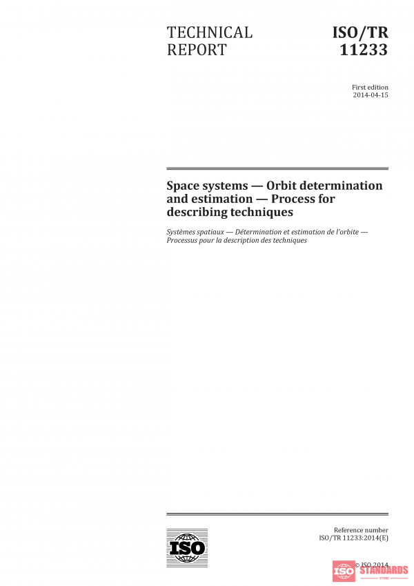 ISO/TR 11233:2014 PDF