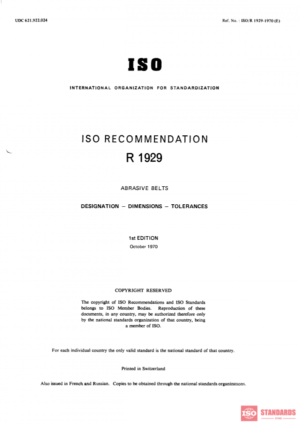 ISO/R 1929:1970 PDF