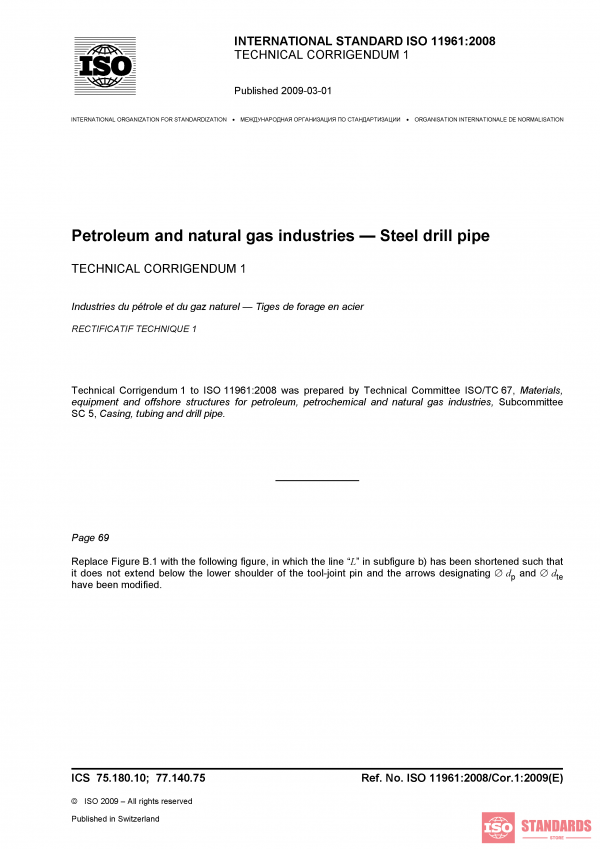 ISO 11961:2008/Cor 1:2009 PDF