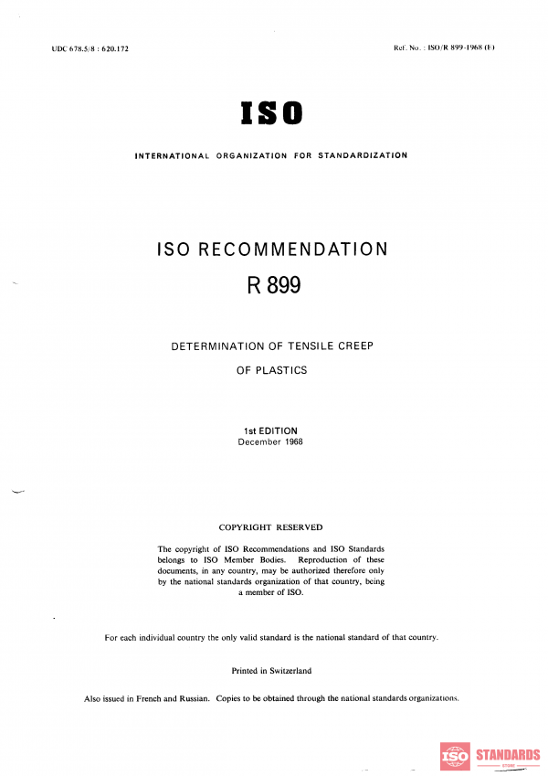 ISO/R 899:1968 PDF