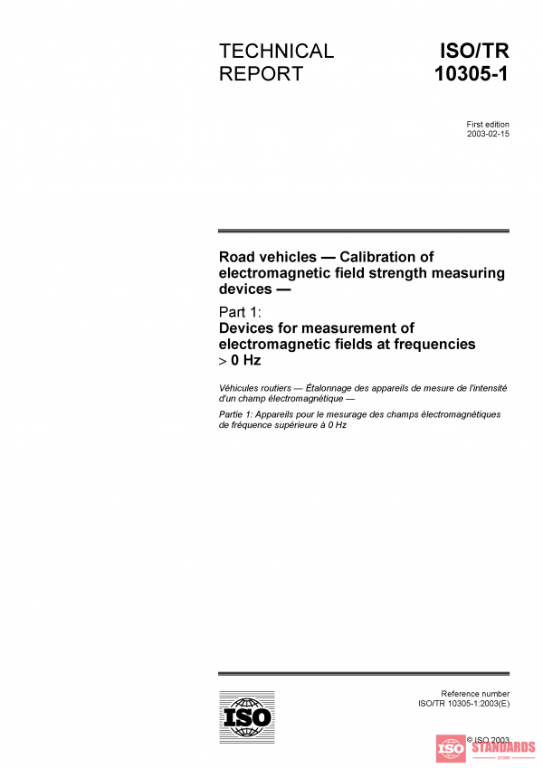 ISO/TR 10305-1:2003 PDF