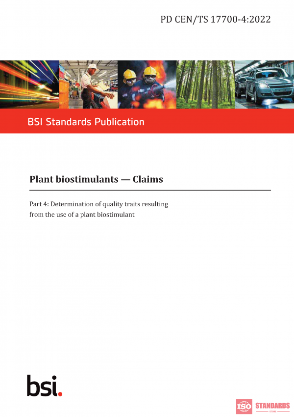 PD CEN/TS 17700 WG-4:2022 PDF