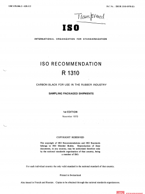 ISO/R 1310:1970 PDF