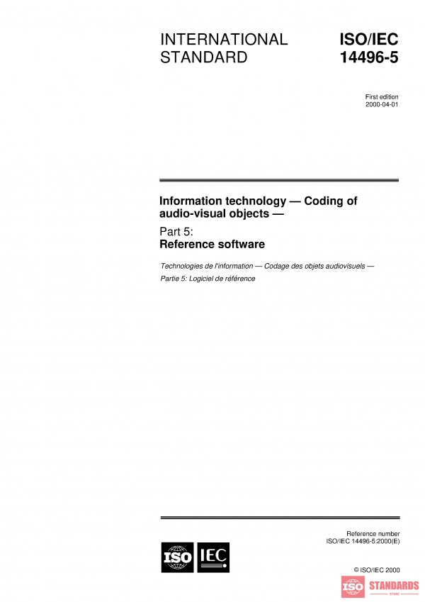 ISO/IEC 14496-5:2000 PDF