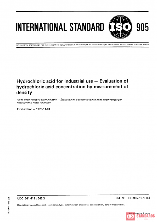 ISO 905:1976 PDF