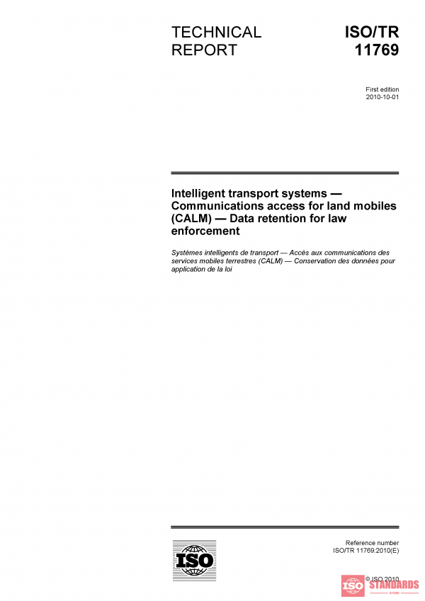 ISO/TR 11769:2010 PDF