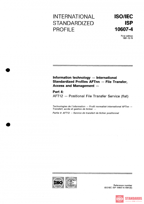 ISO/IEC ISP 10607-4:1991 PDF